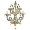 Venezianische Ca Rezzonico Murano Glas Wandleuchte mit Blattgold und Blumen von Simoeng für Simoeng