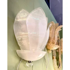 Venezianische Floreal Wandleuchten aus Muranoglas von Simoeng, 2er Set