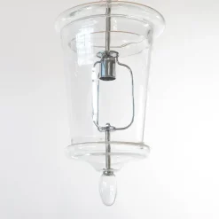 Venezianische Murano Glas Hängelampe mit Chrom-Finish von Bottega Veneziana