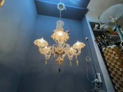 Venezianischer Kronleuchter aus Muranoglas, 1960er
