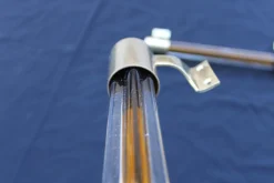 Venini Griffe aus Poliertem Messing & Muranoglas, 1950er, 2er Set