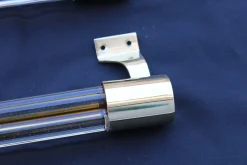 Venini Griffe aus Poliertem Messing & Muranoglas, 1950er, 2er Set