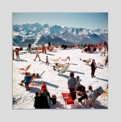 Verbier Vacation Druck von Slim Aarons
