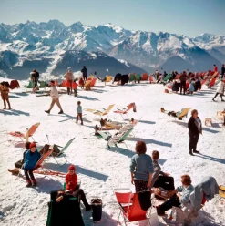 Verbier Vacation Druck von Slim Aarons