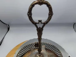Vergoldetes Jugendstil Gewürzregal, 1890er