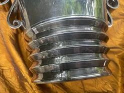 Versilberte Art Deco Champagnerkühler, Frankreich, 1920er, 2er Set