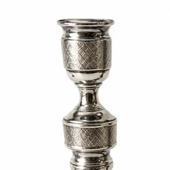 Versilberte Kerzenständer, 1800er, 2er Set