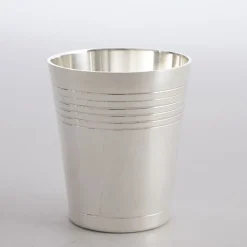 Versilberter Art Deco Cocktail Shaker und Tassen, 7 . Set