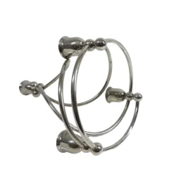 Versilberter Art Deco Kerzenhalter, 1920er