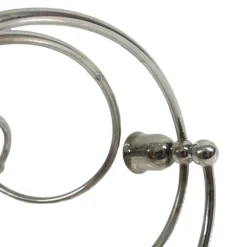 Versilberter Art Deco Kerzenhalter, 1920er