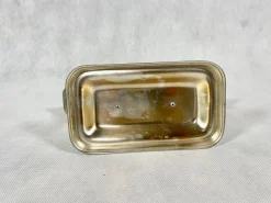 Versilberter Art Deco Kerzenhalter von Quist, Esslingen, 1950er