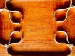 Versilberter Art Deco Untersetzer von PM, 1940er