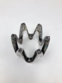 Versilberter Kerzenhalter aus Metall von Jens Quistgaard, 1970er