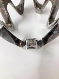 Versilberter Kerzenhalter aus Metall von Jens Quistgaard, 1970er