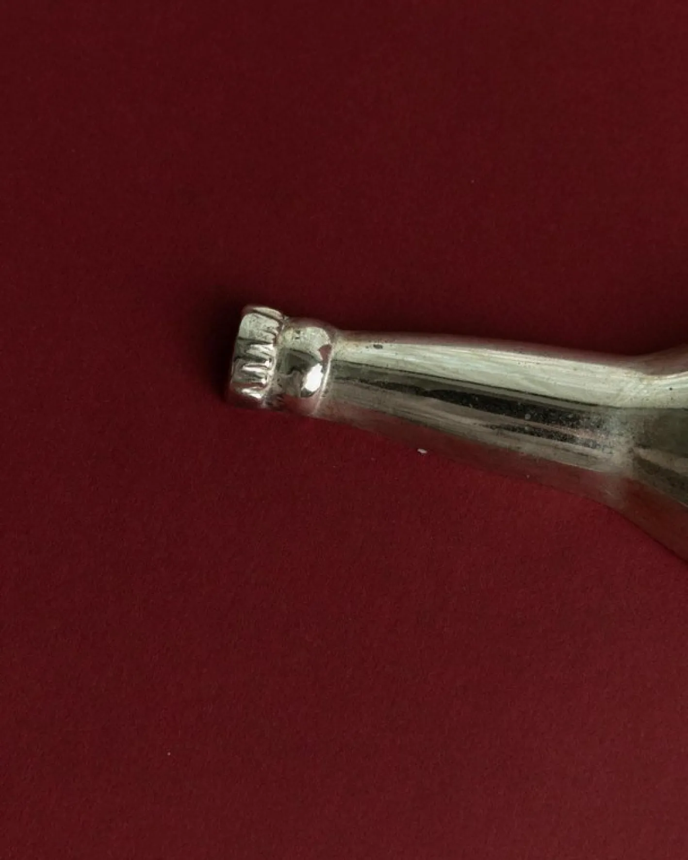 Versilberter Vintage Flaschenöffner, 1970er