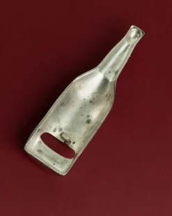 Versilberter Vintage Flaschenöffner, 1970er
