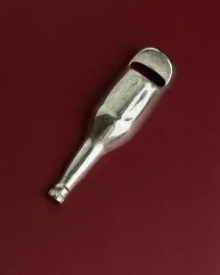 Versilberter Vintage Flaschenöffner, 1970er
