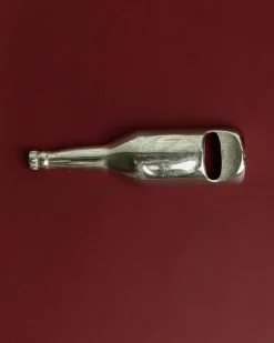 Versilberter Vintage Flaschenöffner, 1970er