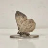 Versilberter Vintage Serviettenhalter mit Schmetterlingsmotiv, 1940er