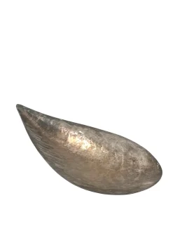 Versilberte Schale in Muschelform von Renato Raddi, 1970er