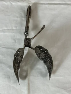 Versilberte Spargelzange, 1890er