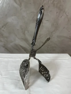 Versilberte Spargelzange, 1890er