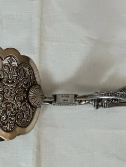 Versilberte Spargelzange, 1890er