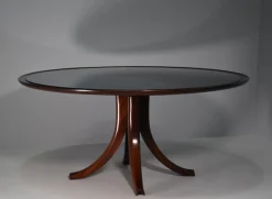 Versone Couchtisch aus Blauem Spiegelglas von Pietro Chiesa für Fontana Arte, 1940