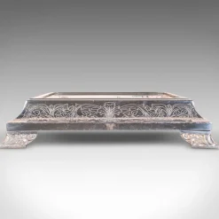 Verspiegeltes englisches Vintage Kuchendisplay, 1930er