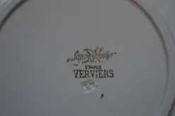 Verviers Teller von Faïencerie de Sarreguemines, 1940er, 6er Set