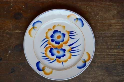 Verviers Teller von Faïencerie de Sarreguemines, 1940er, 6er Set
