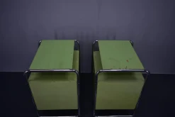 Vichr & Co. zugeschriebene Bauhaus Nachttische, 1930er, 2er Set
