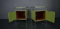 Vichr & Co. zugeschriebene Bauhaus Nachttische, 1930er, 2er Set