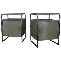 Vichr & Co. zugeschriebene Bauhaus Nachttische, 1930er, 2er Set