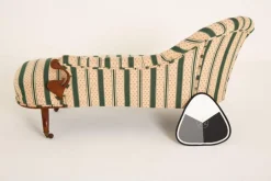 Viktorianische Chaiselongue aus Mahagoni, 1860er