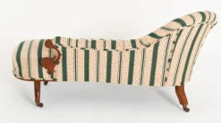 Viktorianische Chaiselongue aus Mahagoni, 1860er
