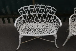 Viktorianische Gartenmöbel, 1900, 3er Set