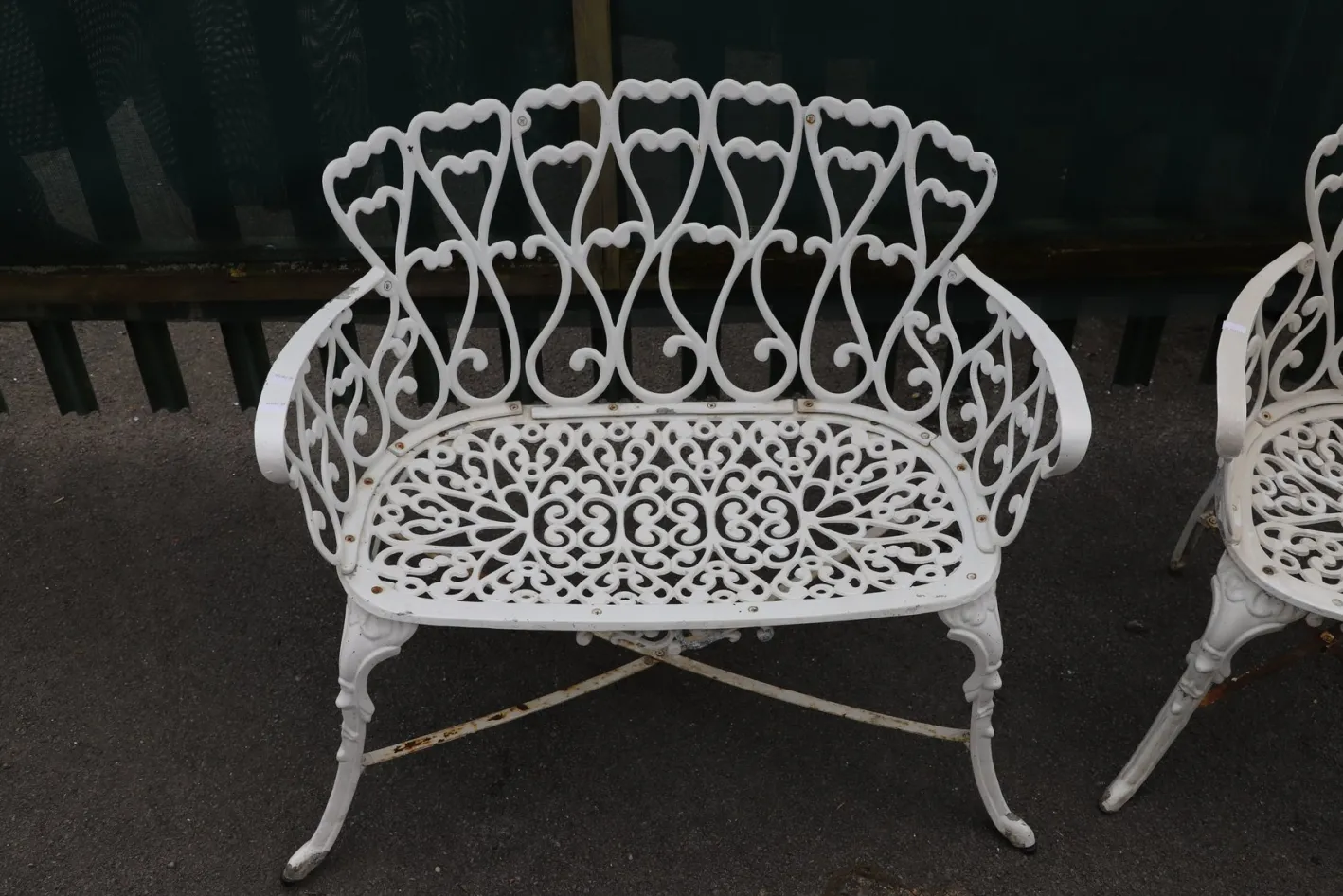 Viktorianische Gartenmöbel, 1900, 3er Set