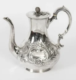 Viktorianische Kaffeekanne von Boardman Glossop & Co., 19. Jh