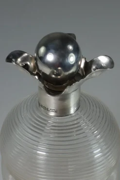 Viktorianische Karaffe aus Sterling Silber Glas von Asprey London, 1890er