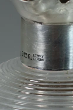 Viktorianische Karaffe aus Sterling Silber Glas von Asprey London, 1890er