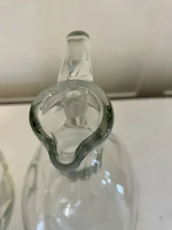 Viktorianische Karaffen aus geschliffenem Glas, 1880er, 2er Set