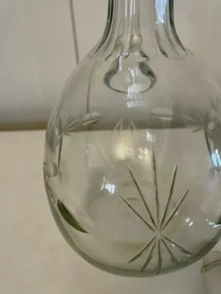 Viktorianische Karaffen aus geschliffenem Glas, 1880er, 2er Set