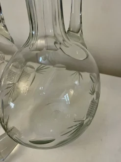 Viktorianische Karaffen aus geschliffenem Glas, 1880er, 2er Set