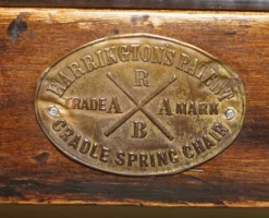 Viktorianischer Chesterfield Schaukelsessel aus Leder von Harringtons