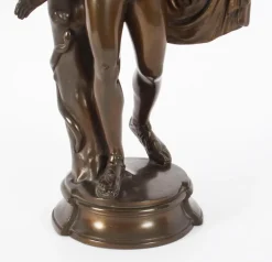 Viktorianischer Künstler, Antike Skulptur des griechischen Gottes Apollo, 19. Jh., Bronze