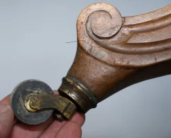 Viktorianischer Liegesessel aus braunem Leder, 1860er