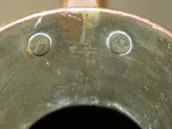 Viktorianischer punzierter 2 Gallonen Kupfer & Messing Krug