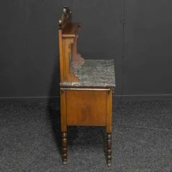 Viktorianischer Waschtisch aus Nussholz, 1890er