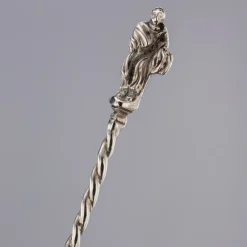 Viktorianische Salze & Löffel aus massivem Silber, 19. Jh., London, 1870er, 6er Set